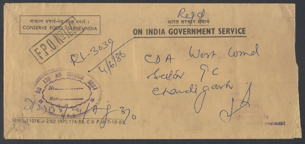AOP India registered FPO covers 19080s (9)