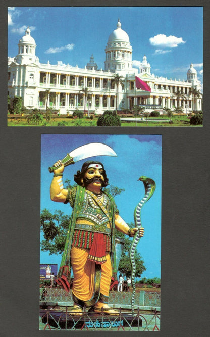 India Mysore set of 10 vintage postcards c.1970's-80's