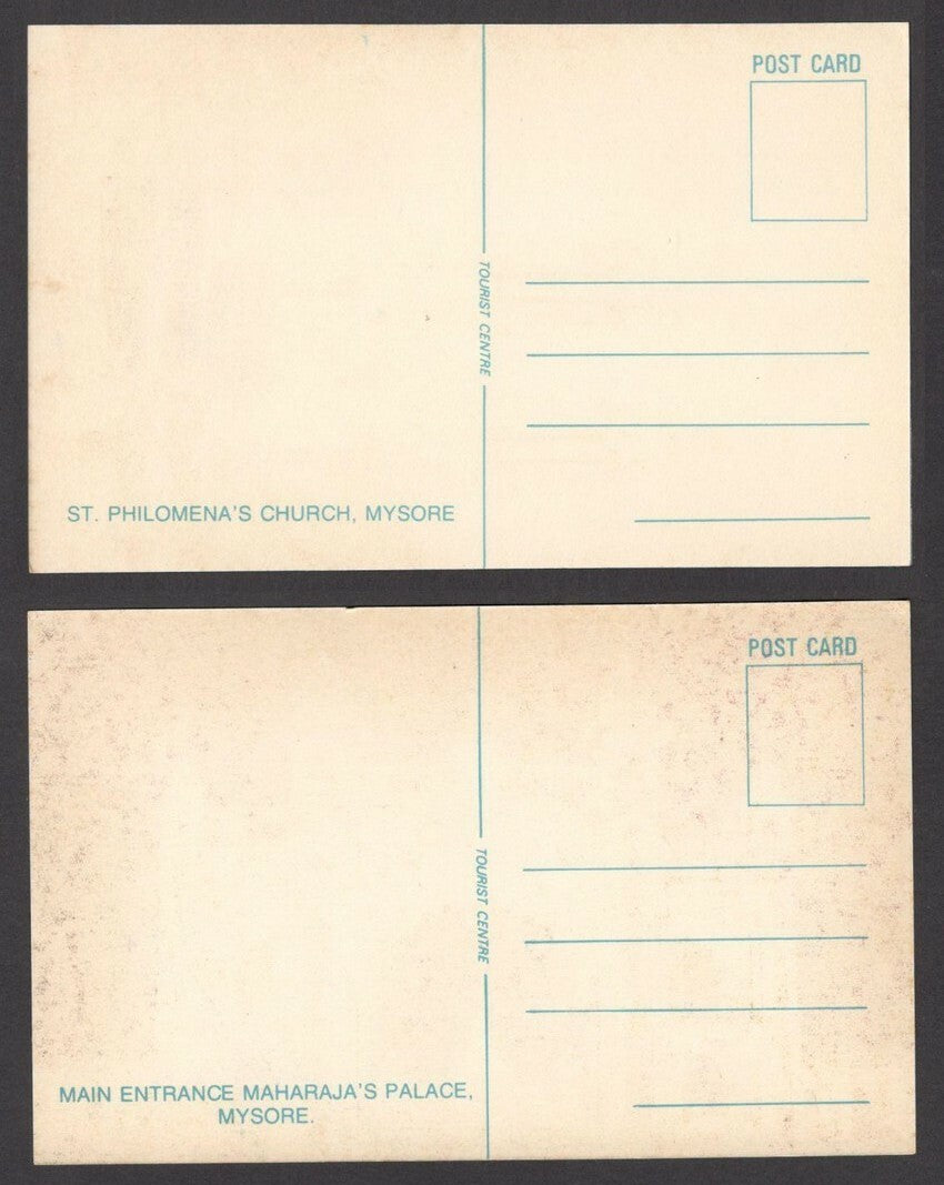 India 10 vintage colour postcards MYSORE