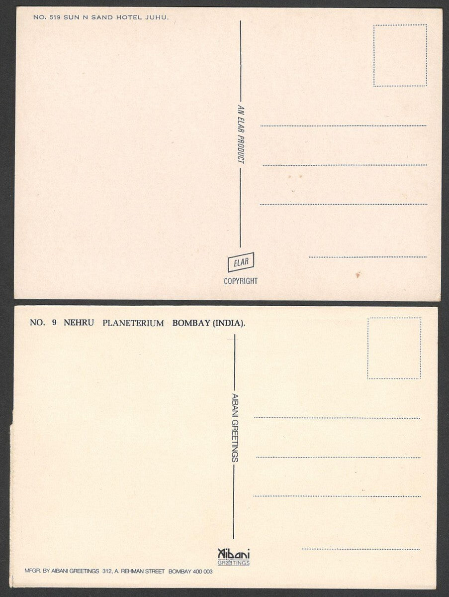 (AOP) India BOMBAY vintage postcards (10)