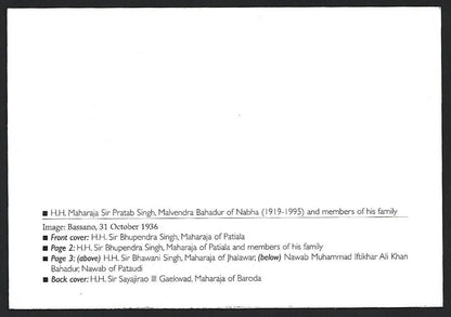 India 2010 Princely States maxi card - Maharaja Sir Pratab Singh of Nabha