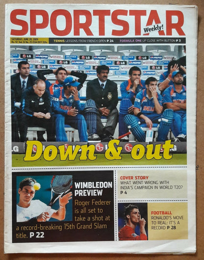 India Sportstar 2009-11 CRICKET cover issues 10” X 13” (5)