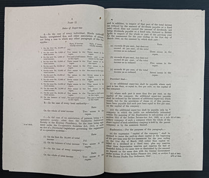 India 1947 ABOLITION OF SALT TAX etc. BILL (to be indroduced) - 10 pages