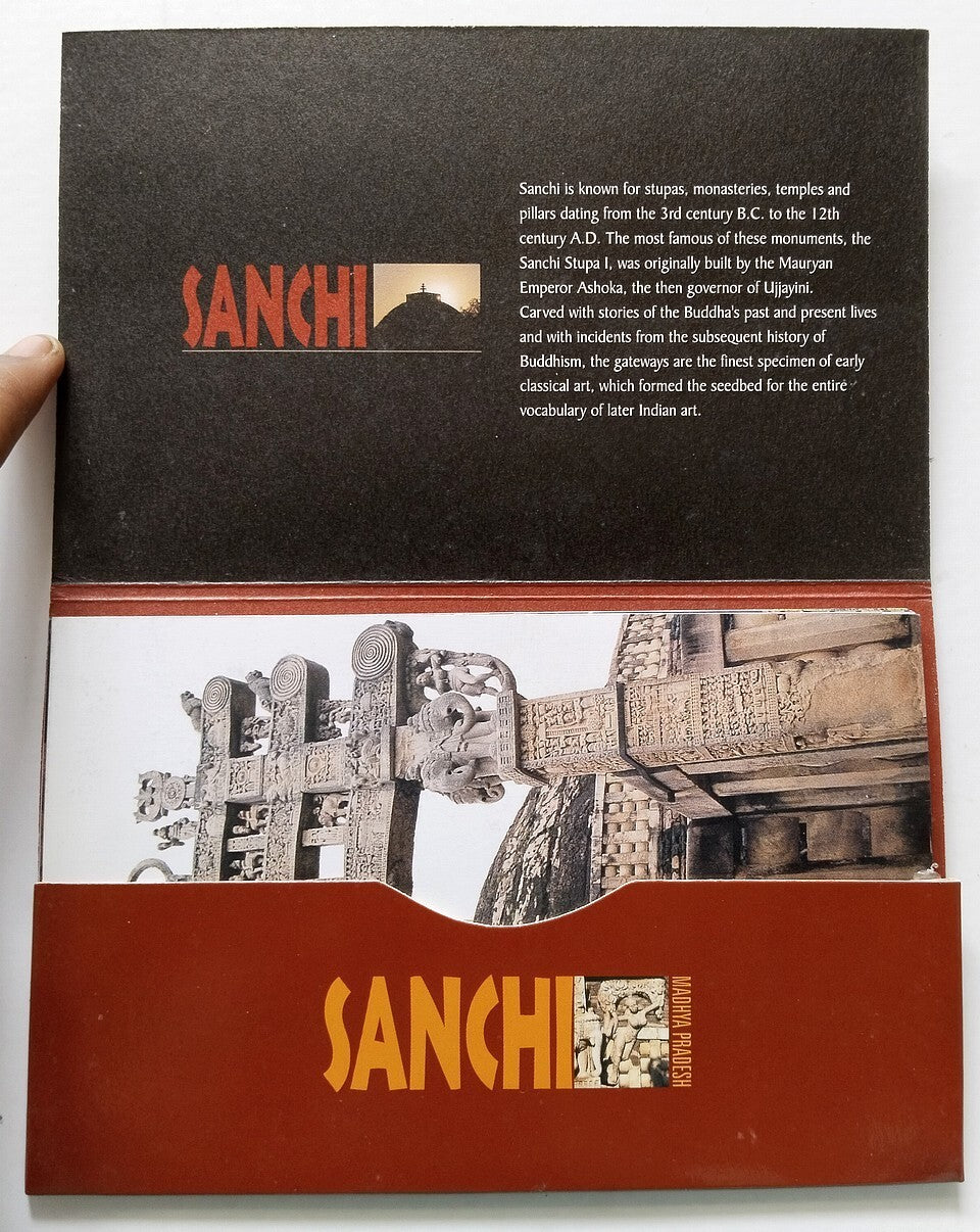 AOP India SANCHI vintage booklet of 10 postcards