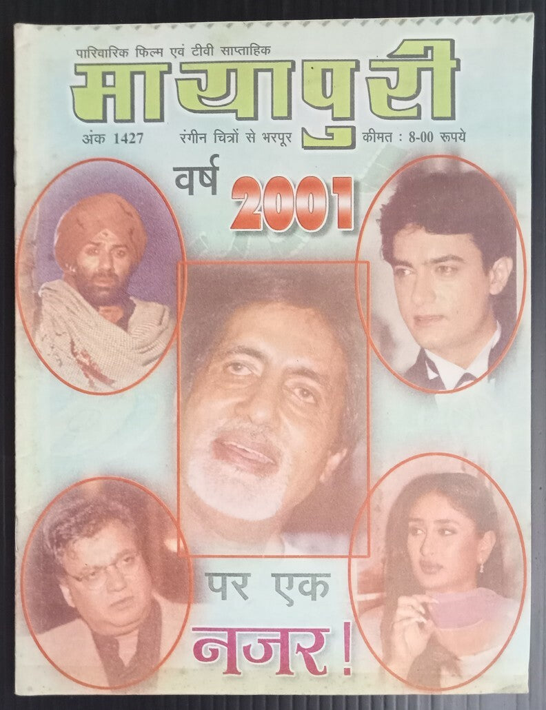 AOP MAYAPURI Bollywood magazine 2002 wi POOJA BATRA poster 12x18" R 