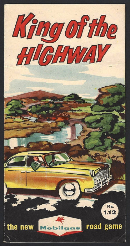 India Road Game – Automobile Board Game by Mobilgas c.1950