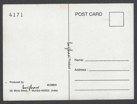 AOP Bollywood India promotional mini postcard (3x4 inches) MAHIMA CHAUDHARY