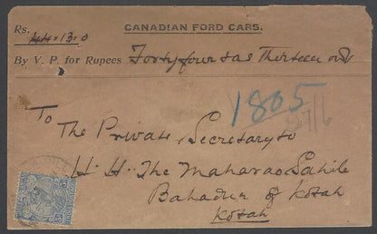 AOPIMT India CANADIAN FORD CARS 1924 VPP cover 