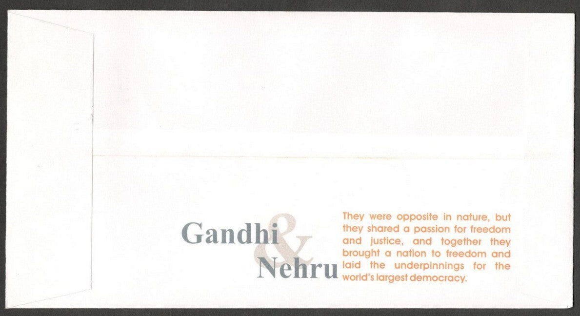 GANDHI India 2007 Gandhi vs Gandhi Special covers, Raipur with labels (4)