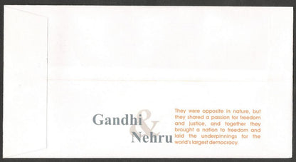 GANDHI India 2007 Gandhi vs Gandhi Special covers, Raipur with labels (4)