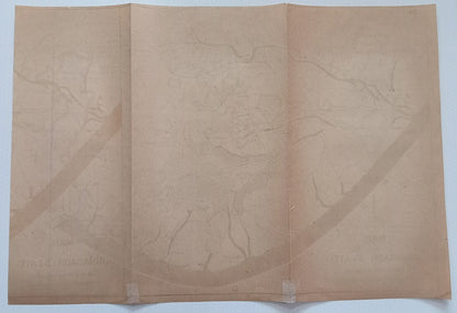 AOP India 1925 MAP of Junagadh State 33x47cm