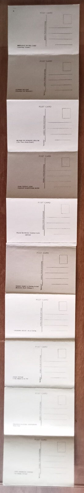 (AOP) India  - Kashmir vintage booklet of 10 postcards