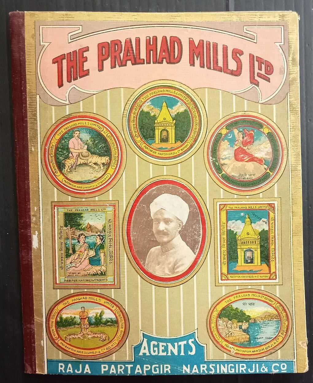 AOPIMT India Advertisement Blotter Book 1932 THE PRALHAD MILLS, Bombay