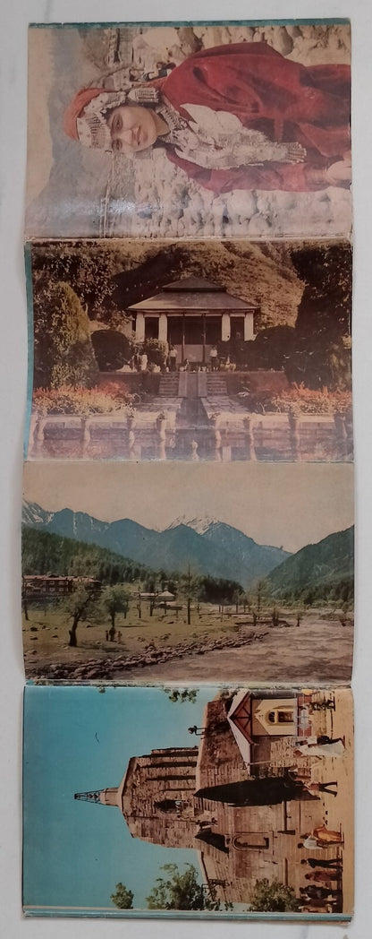 AOP India vintage tourist booklet of 10 postcards - KASHMIR