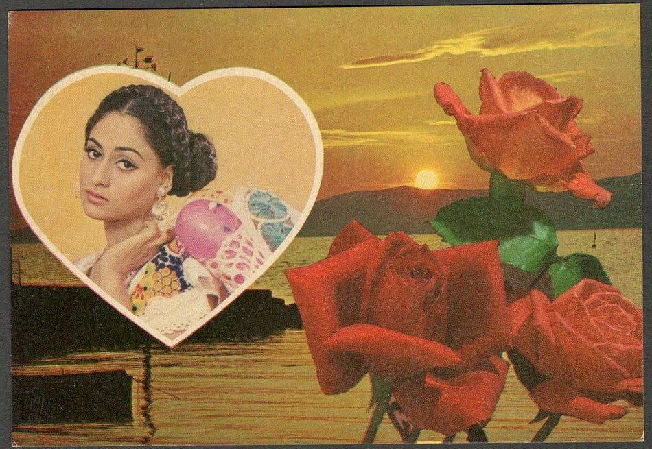 AOP India Bollywood vintage postcard JAYA BHADURI ELAR 365