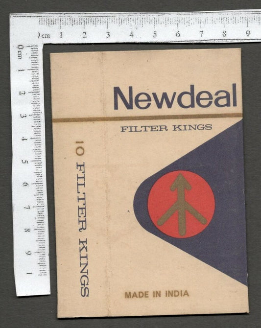 AOP India vintage empty packet Newdeal Filter King Cigarettes