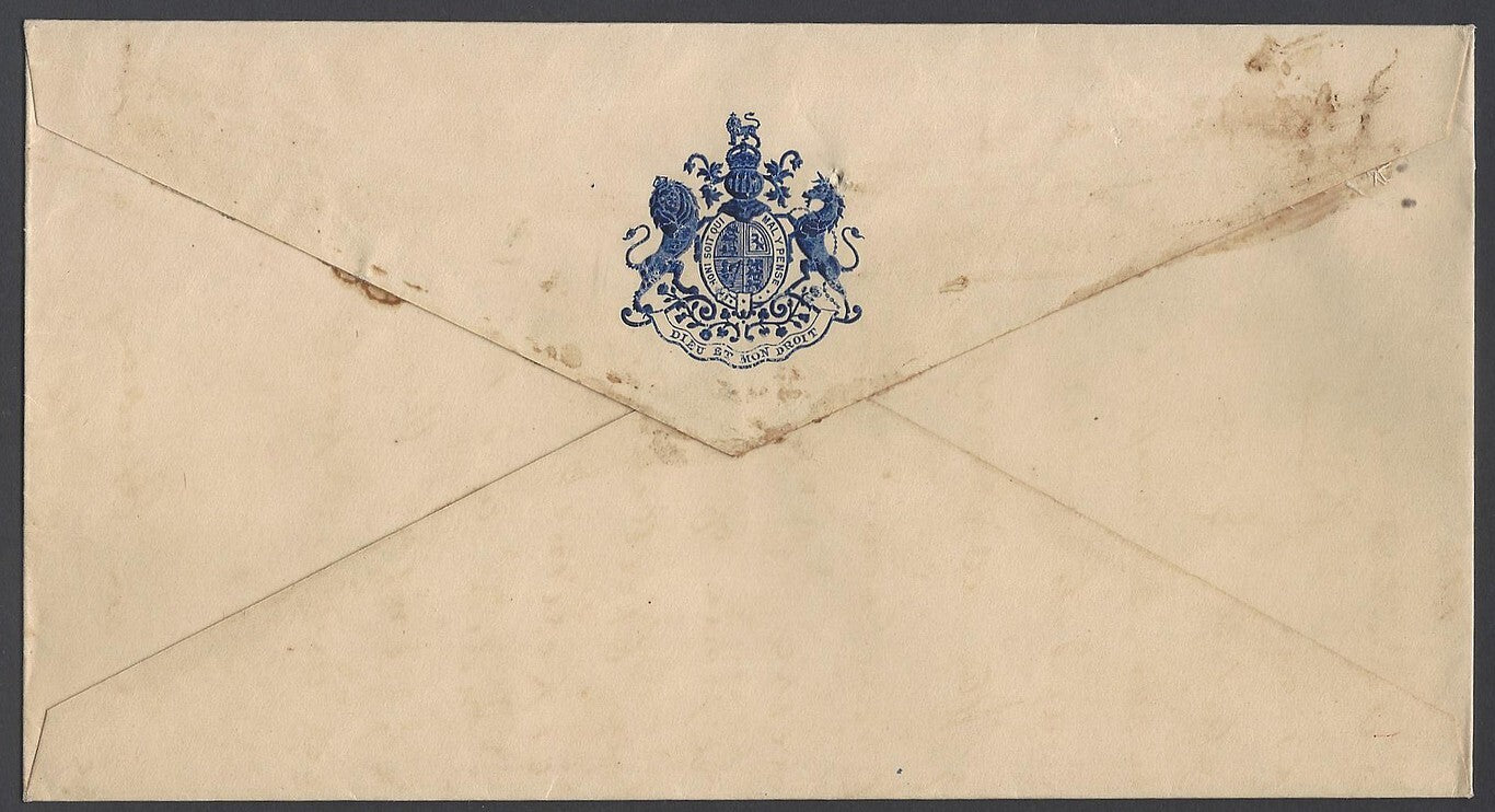 AOP India crested cover with BRITISH GOVT crest to Nawab of Junagadh