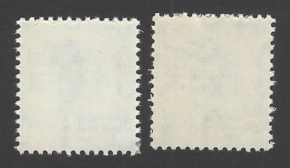 India printer's specimens GANDHI on Ashoka watermarked paper x 2 diff MNH