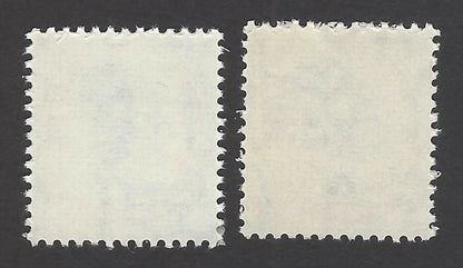 India printer's specimens GANDHI on Ashoka watermarked paper x 2 diff MNH