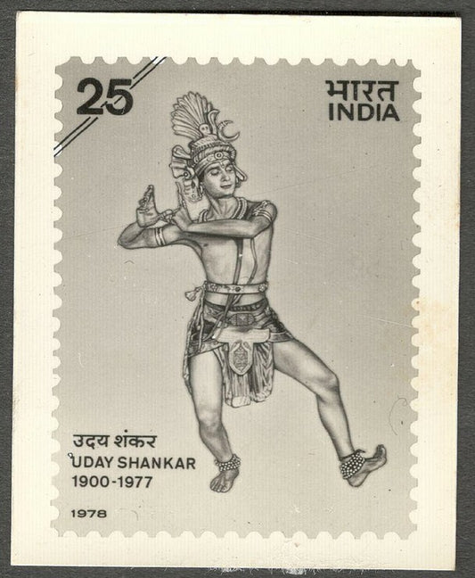 AOP India 1978 Uday Shankar photographic proof 