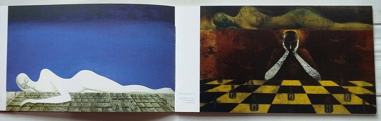 India Contemporary Art RAMESH THORAT 2006 Exhibition souvenir 4 pages