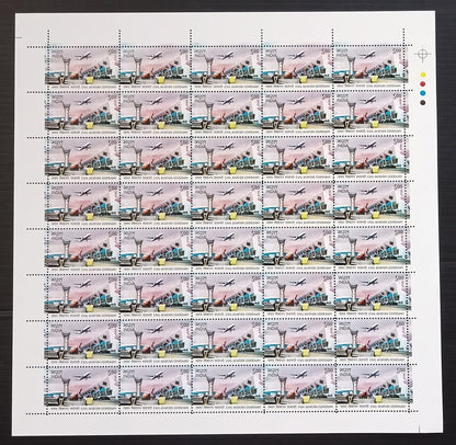 India 2012 Civil Aviation set of 4 sheets of 40 MNH