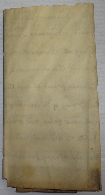 India 1878 parchment animal skin Court document Charge of giving false evidenceӜ