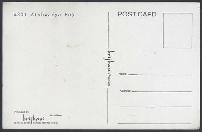 AOP India Bollywood AISHWARYA RAI vintage postcard 