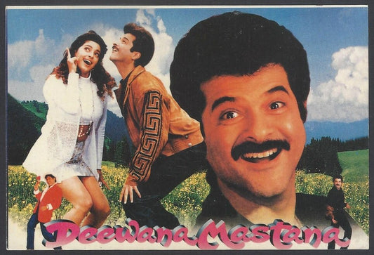 AOP India Bollywood vintage postcard - JUHI CHAWLA & ANIL KAPOOR