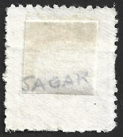 AOP India Sangli State 1a red revenue stamp WITHOUT OVERPRINT