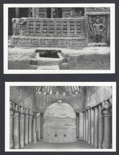 AOP India KANHERI CAVES set of 15 vintage postcards