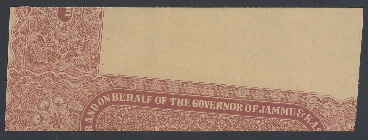 AOP Bangladesh revenue + Jammu Kashmir India Bond printer's waste 