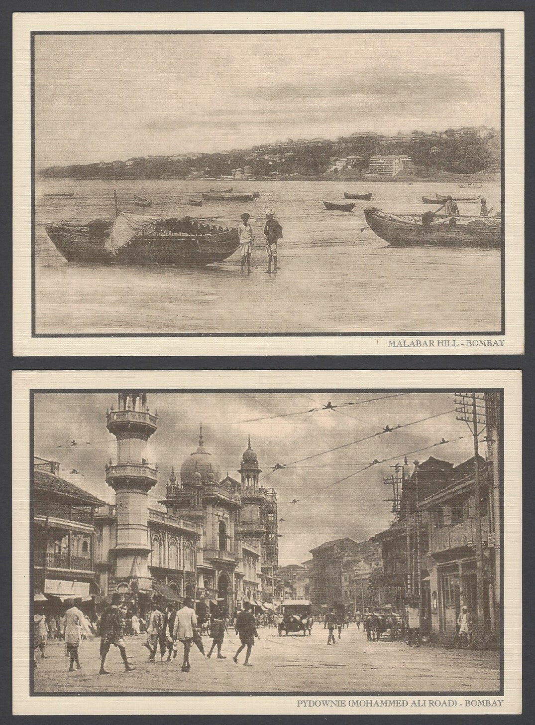 India BOMBAY 100 YEARS AGO group of 11 postcards