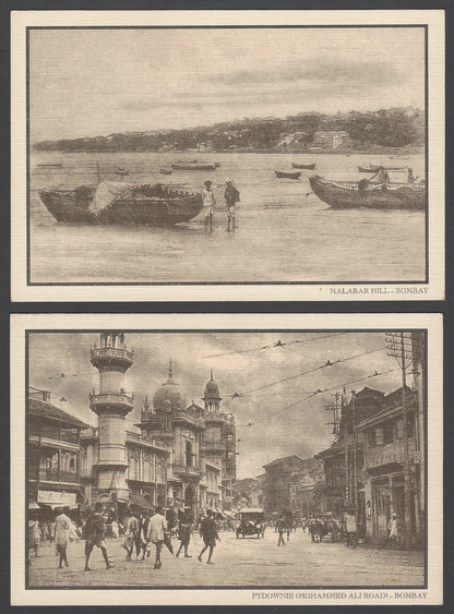 India BOMBAY 100 YEARS AGO group of 11 postcards