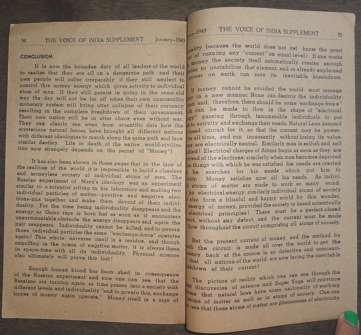 The Voice of India July 1949 The 3rd World War is Inevitable
