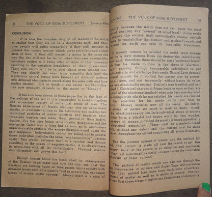 The Voice of India July 1949 The 3rd World War is Inevitable
