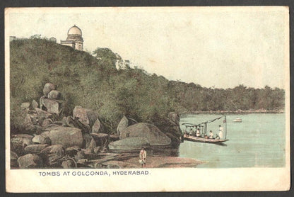 AOP India Tombs at Golconda, Hyderabad vintage postcard