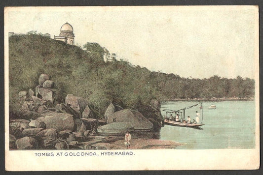 AOP India Tombs at Golconda, Hyderabad vintage postcard