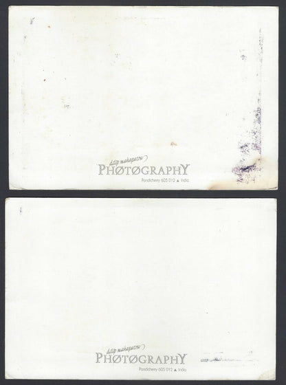 India PONDICHERRY vintage colour postcards (2)