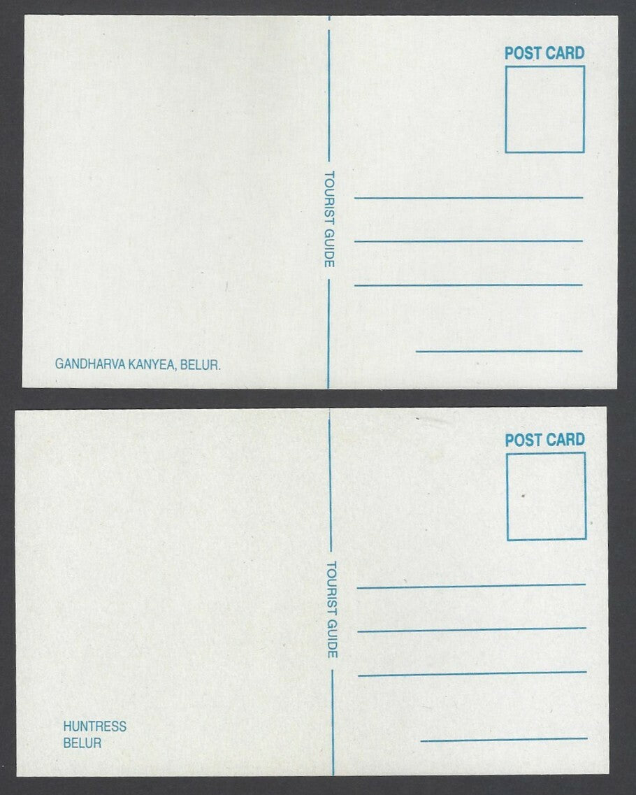AOP India ARCHITECTURAL VIEWS OF BELUR packet of 10 picture postcards