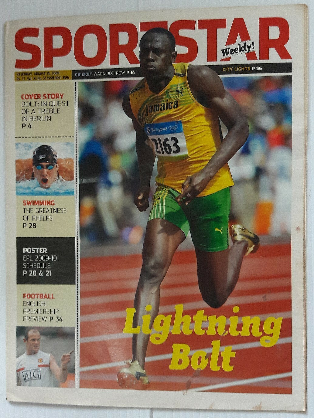 India Sportstar 2008-12 RUNNING cover issues 10” X 13” (4)