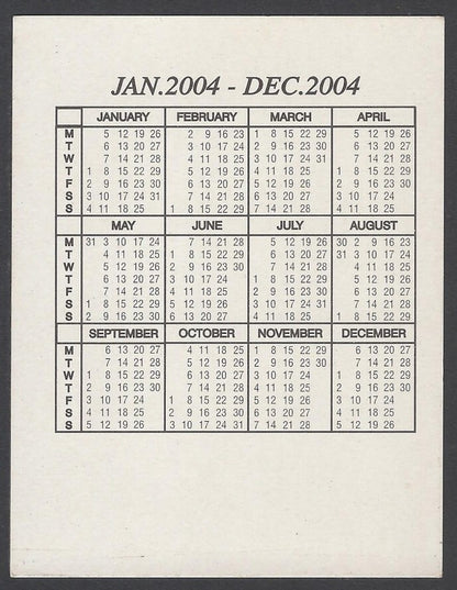 AOP India Bollywood 2004 Pocket Calendar TWINKLE KHANNA