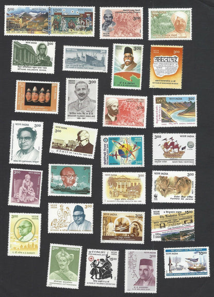 India 1999 Post Office pack – 62 stamps – not sealed