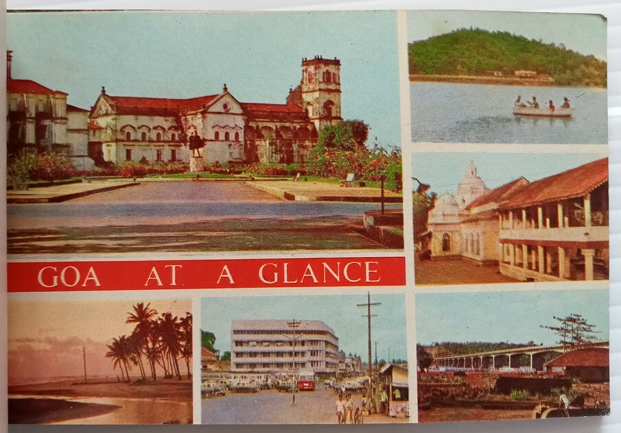AOP India Damsan GOA souvenir booklet of 10 postcards 