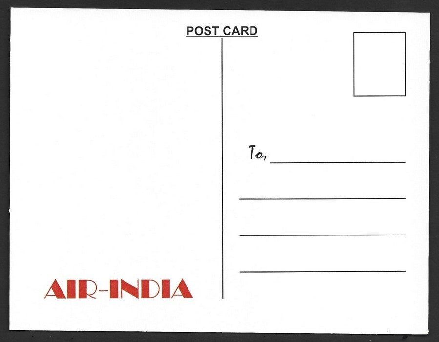 AIR INDIA LONDON reprinted postcard