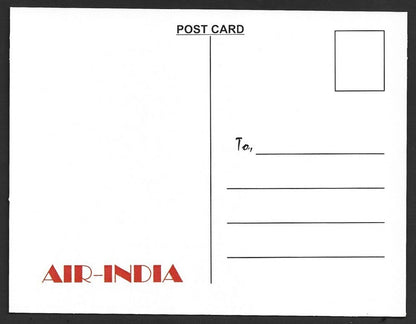 AIR INDIA LONDON reprinted postcard