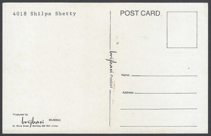 AOP India vintage Bollywood postcard SHILPA SHETTY