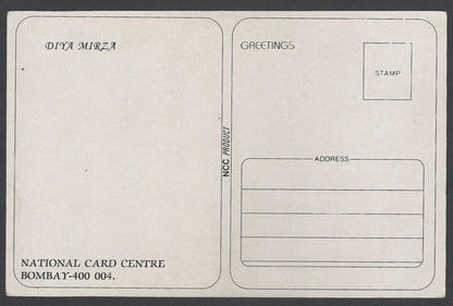 AOP India Bollywood  DIA MIRZA vintage postcard
