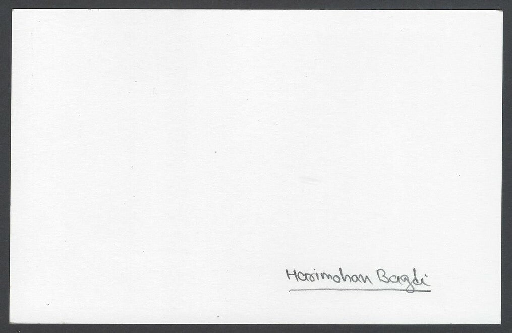 AOP Harimohan Bagdi, Artist pen sketch on autograph card India