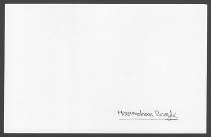 AOP Harimohan Bagdi, Artist pen sketch on autograph card India